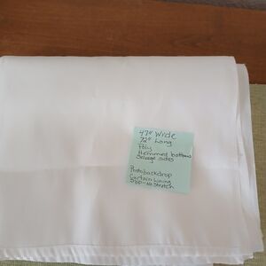 White Polyester Home Bedding Backdrop - Versatile Curtain/Lining